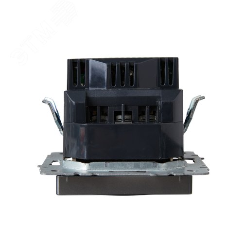 BRITE Розетка с заземлением с защитными шторками 16А с USB A+A 2,1А РЮш10-1-БрС сталь - фото 5