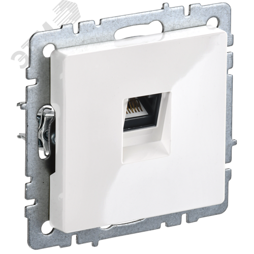 BRITE Розетка компьютерная RJ45 кат.6 РК11-БрБ белый - IEK (ИЭК)