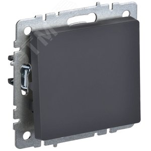 BRITE Выключатель одноклавишный 10А ВС10-1-0-БрГ графит - IEK (ИЭК)