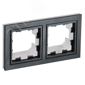 BRITE Рамка 2 поста IP44 РУ-2-БрЧ-44 черный - IEK (ИЭК)