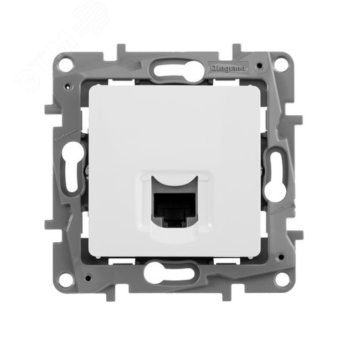 Розетка компьютерная RJ45 категория 5Е UTP белый ETIKA - фото 6