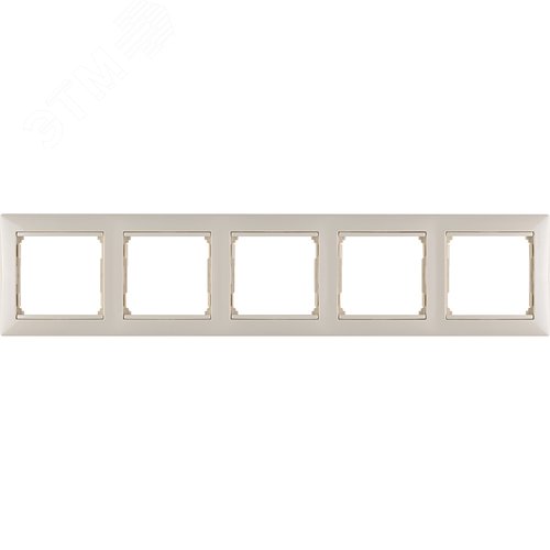 Рамка 5-местная слоновая кость VALENA 3