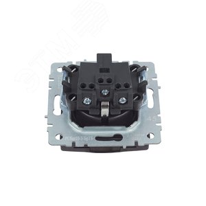 BRITE Розетка с заземлением с защитными шторками и крышкой 16А IP20 РСбш10-3-БрТБ темная бронза - фото 8
