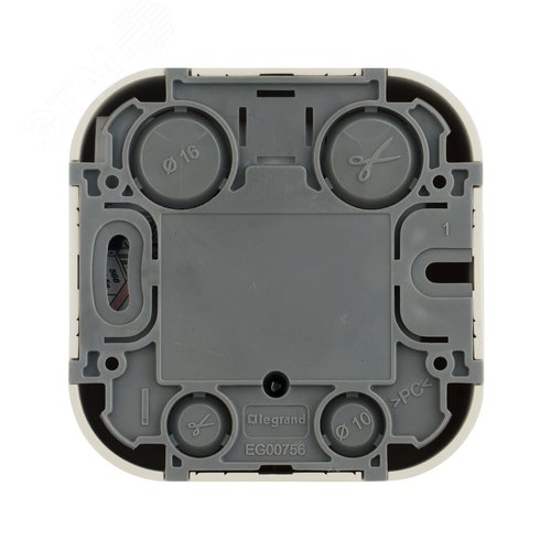 Розетка для открытой установки компьютерная RJ45 кат.5E UTP слоновая кость QUTEO 2