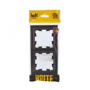 BRITE Рамка 2 поста РУ-2-БрТБ темная бронза - фото 5