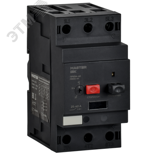 Пускатель ПРК64-40 In=40А Ir=25-40А Ue 660В MASTER IEK
