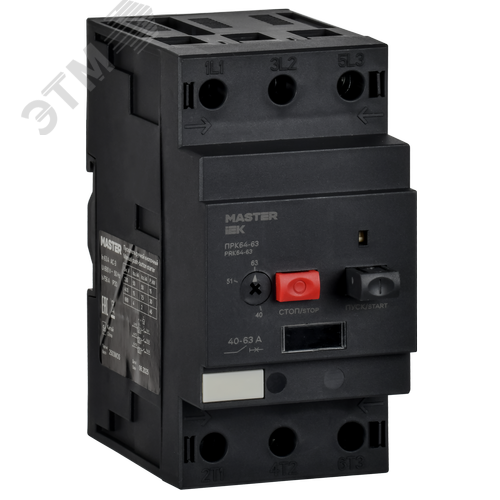 Пускатель ПРК64-63 In=64А Ir=40-63А Ue 660В MASTER IEK