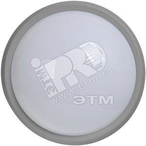 Светильник светодиодный ДПО-1Вт/6LED круглый серый  IP54 - IEK (ИЭК)
