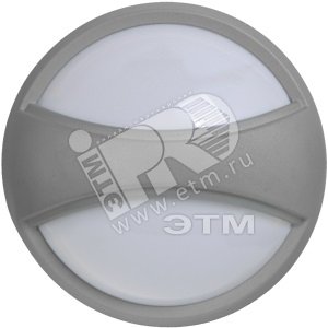 Светильник светодиодный ДПО-1Вт/6LED IP54 круглый серый  с пояском (LDPO0-1303-6-1-K03) - IEK (ИЭК)