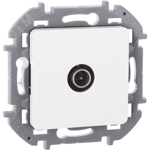 Розетка TV тип звезда белый INSPIRIA - IEK (ИЭК)
