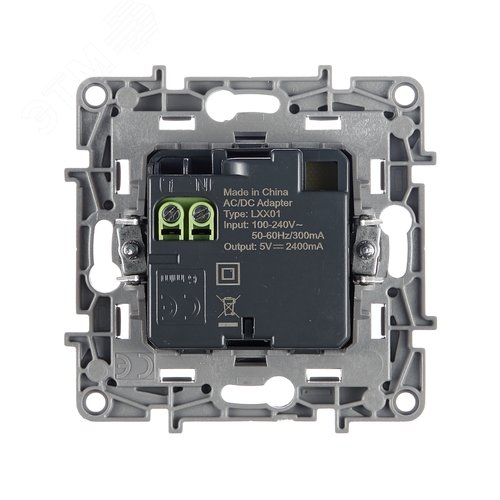 Розетка USB A+A 15Вт алюминий ETIKA - фото 4