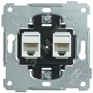 Розетка 2-ая компьютерная RJ45 Cat5e BOLERO - IEK (ИЭК)