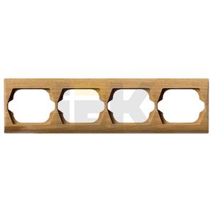 ТЕРРА Рамка 4 поста дуб (РГ-4-ТД) - IEK (ИЭК)