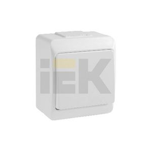 ГЕРМЕС Выключатель одноклавишный наружный IP44 (ВС20-1-0-ГБ) - IEK (ИЭК)