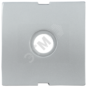 Накладка TV проходная/оконечная BOLERO серебряный