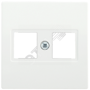 Накладка 2-ая компьютерная RJ45 Cat5e BOLERO белый