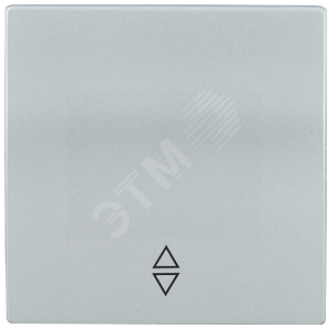 Накладка 1 клавиша для проходного BOLERO серебряный