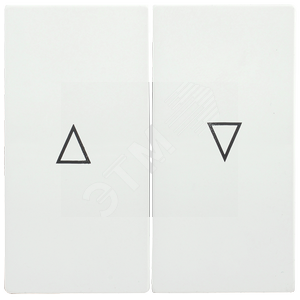 Накладка 2 клавиши для жалюзи BOLERO белый