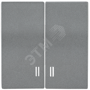 Накладка 2 клавиши с индикацией BOLERO антрацит