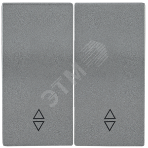 Накладка 2 клавиши для проходного BOLERO антрацит