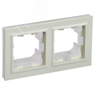 BRITE Рамка 2 поста IP44 РУ-2-БрКр-44 бежевый - IEK (ИЭК)