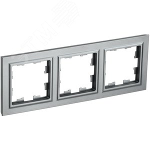 BRITE Рамка 3 поста РУ-3-БрС сталь - IEK (ИЭК)