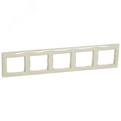 Рамка 5-местная слоновая кость VALENA