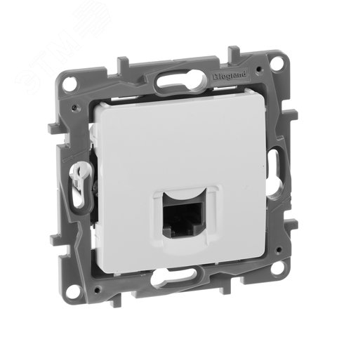 Розетка компьютерная RJ45 категория 5Е UTP белый ETIKA - IEK (ИЭК)