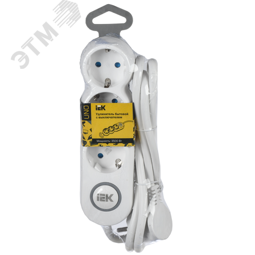 Удлинитель У03В 3 места 2P+PE/1,5м 3х1,5мм2 16А/250В UNO 2