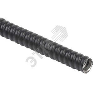 Металлорукав Р3-ЦПнг-08 (50 м) с протяжкой черный