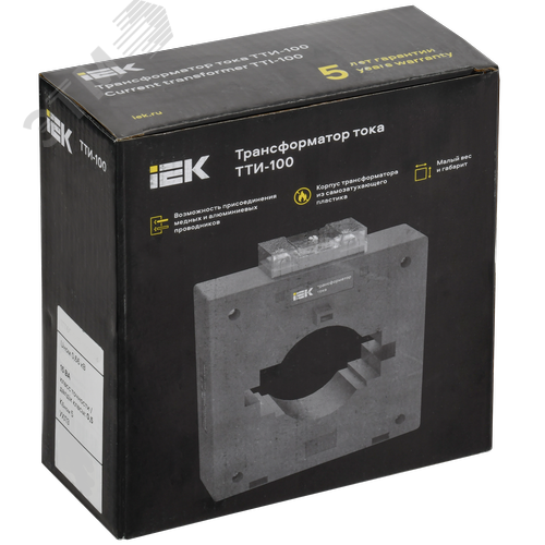 Трансформатор тока ТТИ-100 2500/5А 15ВА класс 0,5 МПИ08 IEK 2