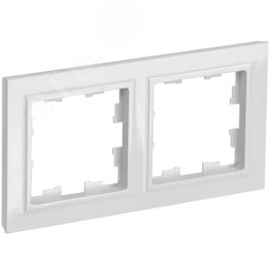 BRITE Рамка 2 поста РУ-2-БрБ белый - IEK (ИЭК)