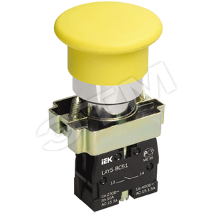 Кнопка управления LAY5-BC51 Гриб без подсветки