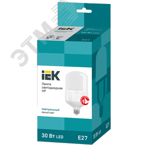 Лампа светодиодная HP 30Вт 230В 4000К E27 3