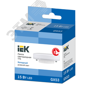 Лампа светодиодная T75 таблетка 15Вт 230В 6500К GX53 3