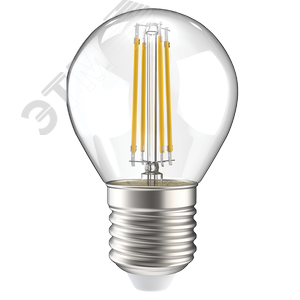 Лампа светодиодная G45 шар прозрачная 7Вт 230В 3000К E27 серия 360 град 2