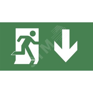 Пиктограмма ''ВЫХОД/стрелка вниз'' PVC для ССА 3000 IEK