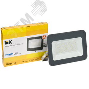 Прожектор СДО 07-70 светодиодный серый IP65 2