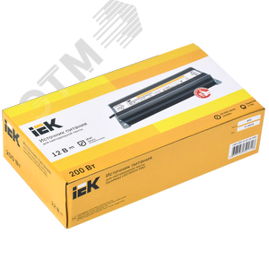 Драйвер LED ИПСН-PRO 200Вт 12 В блок- шнуры IP67 2