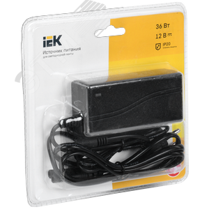 Драйвер LED ИПСН 36Вт 12 В сетевая вилка-блок -JacK 5,5 мм IP20 -eco 2
