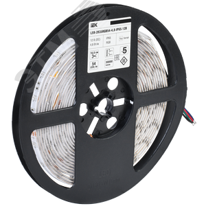 Лента светодиодная 5 м LSR-2835RGB54-4,8-IP65-12В 2