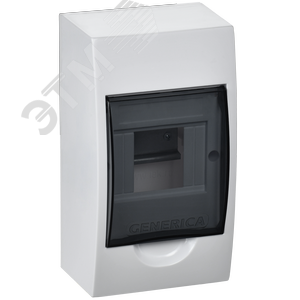 Бокс ЩРН-П-4 модуля навесн. пластик IP41 GENERICA