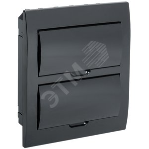 Корпус модульный пл. встр. ЩРВ-П-24 черный черн. дв IP41 - IEK (ИЭК)