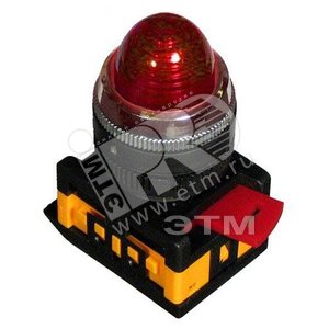 Лампа AL-22 сигнальная красная с подсветкой неон 240В
