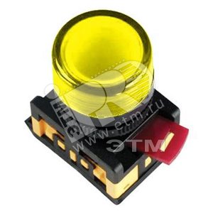 Лампа AL-22TE сигнальная желтая неон