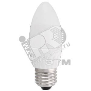 Лампа светодиодная LED 5вт E27 тепло-белый матовая свеча (LL-C37-5-230-30-E27-FR)