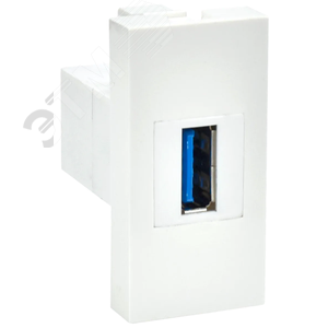 PRIMER РКЮ-10-00-П Розетка USB A 3.0 (1 модуль) белая IEK - IEK (ИЭК)