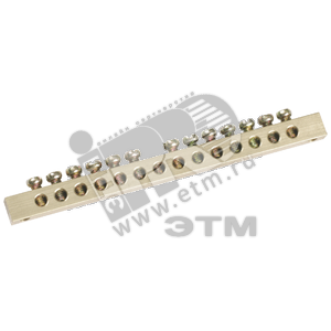 Шина PEN земля-ноль 6х9мм 22/1 (22групп/крепеж по центру)