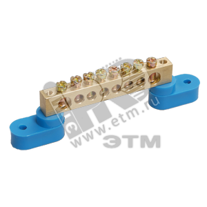 Шина N ноль на двух угловых изоляторах ШНИ-8х12-22-У2-С