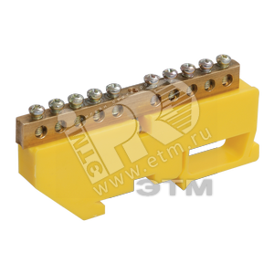 Шина PE земля на DIN-изоляторах ШНИ-8х12-24-Д-Ж